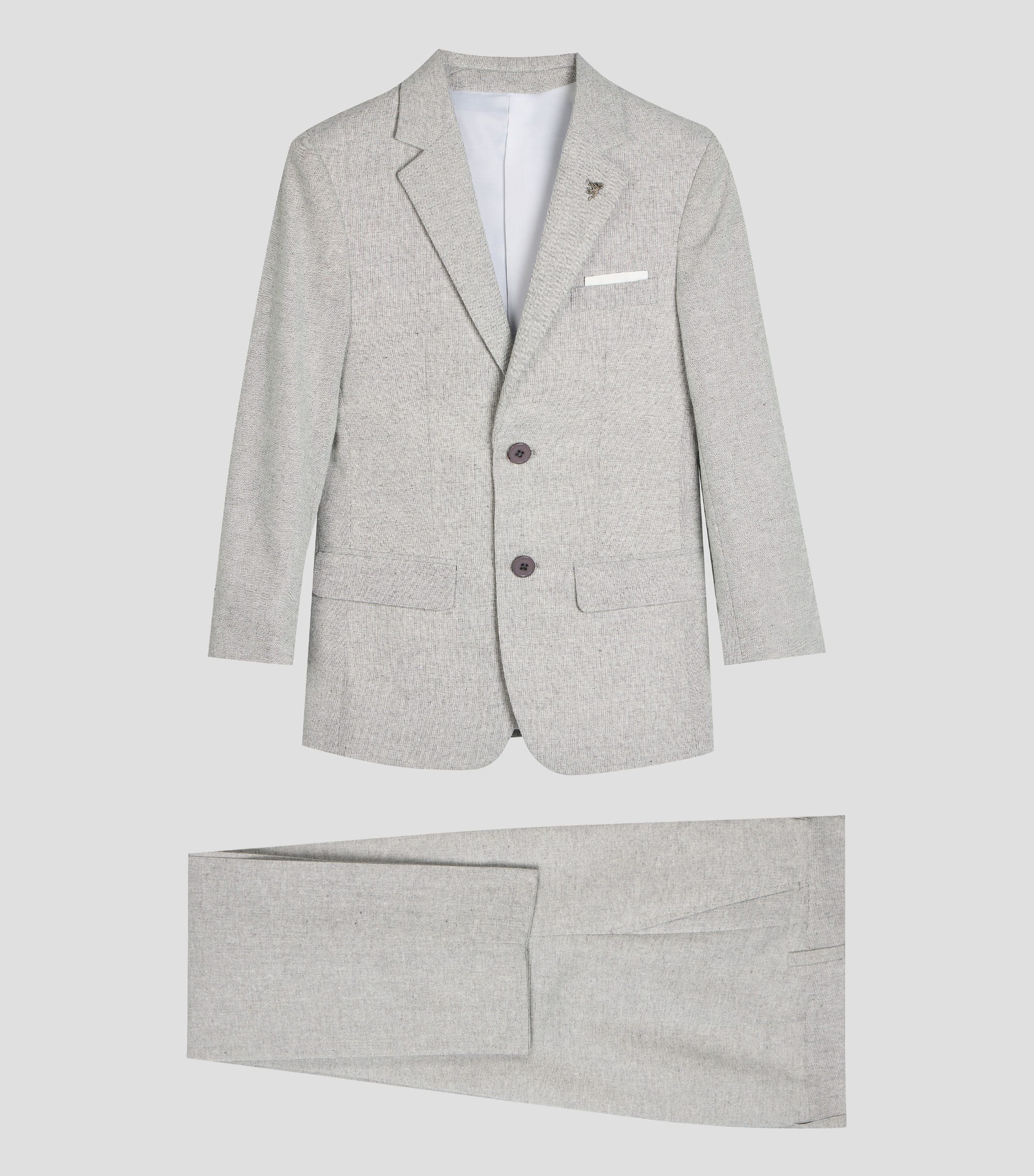 Traje de corte recto liso Niño